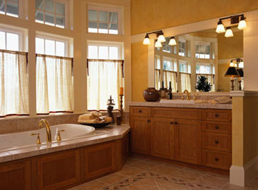 Master Bathroom with Bathtub and Large Windows
